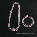 Colar de colar de shangjie oem oem prateado colar de jóias de jóias de jóias de diamante